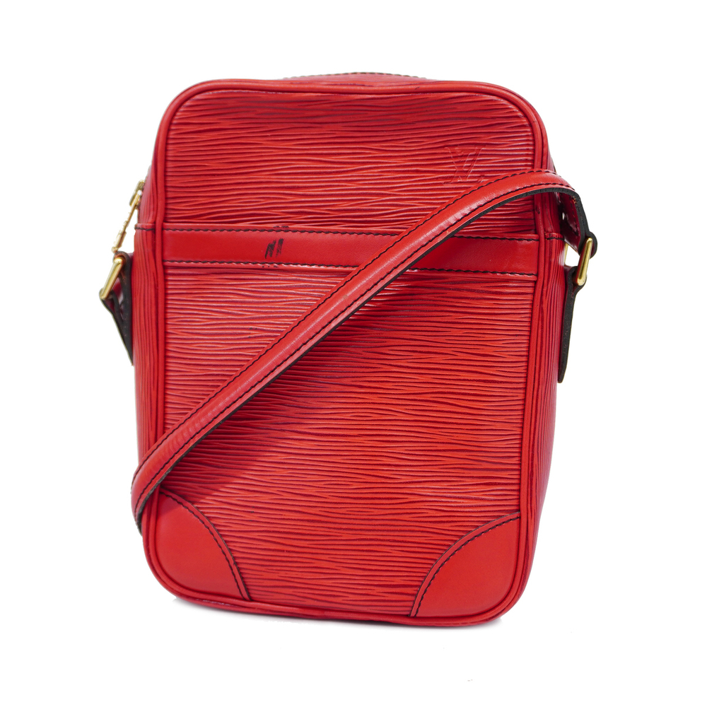 Louis Vuitton Epi Danube Shoulder Bag Red